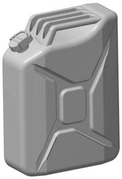 Preview: Kraftstoffbehälter Benzinkanister 20 Liter, 2 Stück, Spur 0, 1:45