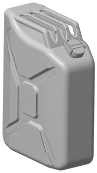 Preview: Kraftstoffbehälter Benzinkanister 20 Liter, 2 Stück, Spur 0, 1:45
