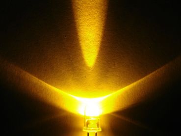 Preview: LED 5mm gelb Gehäuse klar 10.000mcd extrem hell