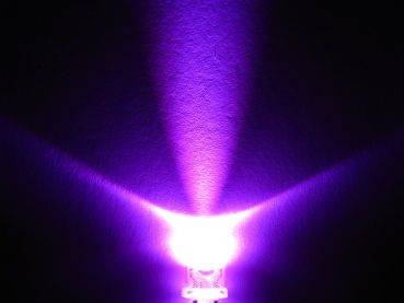 LED 5mm pink lila Gehäuse klar 1.000mcd