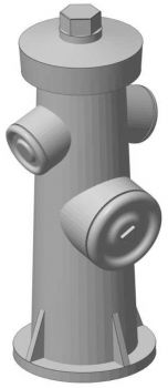 Preview: Löschwasser-Hydrant um 1980, 2 Stück, Spur H0, 1:87