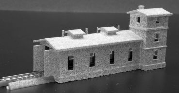 Preview: Lokschuppen einständig eingleisig unbemalt, Spur T, 1:450 Preview: Lokschuppen einständig eingleisig unbemalt, Spur T, 1:450