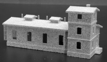 Preview: Lokschuppen einständig eingleisig unbemalt, Spur T, 1:450 Preview: Lokschuppen einständig eingleisig unbemalt, Spur T, 1:450