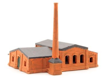 Maschinenhaus Maschinenfabrik bemalt, Spur T, 1:450