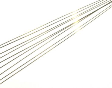 Messingdraht gerichtet Ø 0,3 mm, 10 Stück, Länge je 300 mm