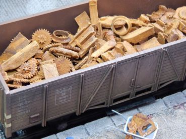 Preview: Metallschrott rostig magnetisch, 100g, Spur 0 (Null), 1:45