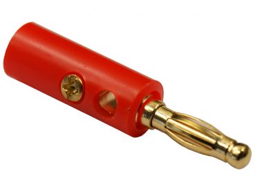 Bananenstecker Büschelstecker 4mm, rot