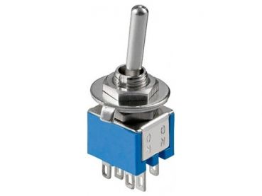 Kippschalter Miniatur 2xUM EIN-EIN oder EIN-AUS 6A/125VAC