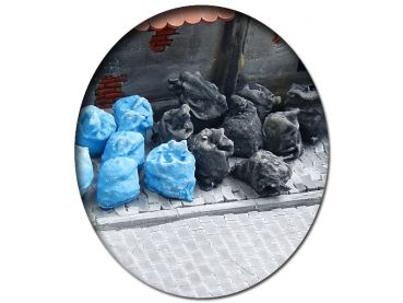 Müllsäcke, 10 Stück schwarz, 10 Stück blau, Spur 0 (Null), 1:45