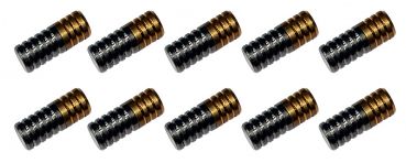 Preview: Passbuchsen Passdübel Rillendübel, 10 Paar für Modulzentrierung