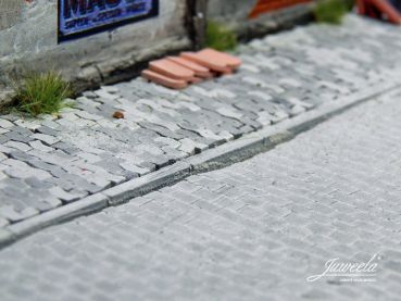 Preview: Pflastersteine Typ W, hellgrau, 1.000 Stück, Spur 0 (Null), 1:45