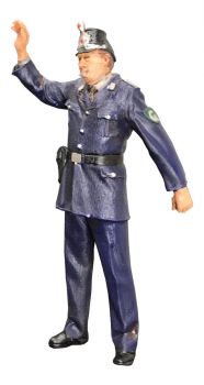 Polizei Grenzpolizist 1950, Modellbahnfigur handbemalt, Spur 0 (Null), 1:45