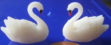 Preview: Schwan Schwäne weiss unbemalt, 2 Stück, Spur 0 (Null), 1:45 Preview: Schwan Schwäne weiss unbemalt, 2 Stück, Spur 0 (Null), 1:45