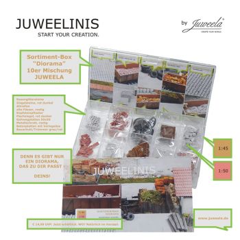 Sortimentbox Startset Diorama, 10x Juweelinis, Spur 0 (Null), 1:45