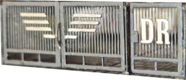 Tor mit Flügelrad und Schriftzug der DR, Bausatz, Spur Z, 1:220