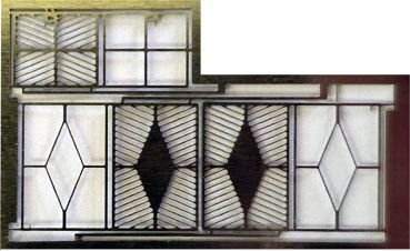 Tor Schrägrohrzaun mit Rautenmuster, Bausatz Spur Z und N, 1:220 und 1:160