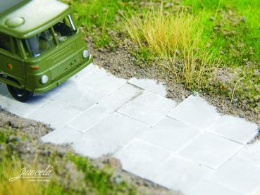 Preview: Betonplatten Universalplatten halb, 140 Stück, Spur TT, 1:120