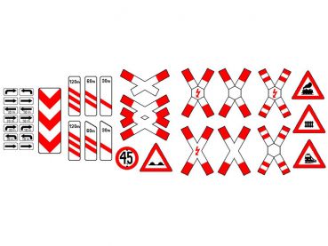 Verkehrszeichen Bahnübergang -Z-