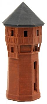 Wasserturm bemalt, Spur T, 1:450