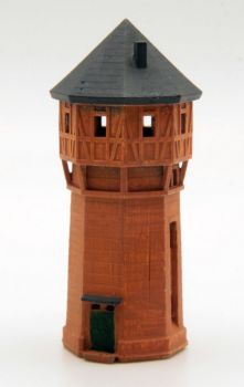 Wasserturm bemalt, Spur T, 1:450