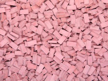 Preview: Ziegelsteine NF ziegelrot hell, 3.000 Stück, Spur H0, 1:87