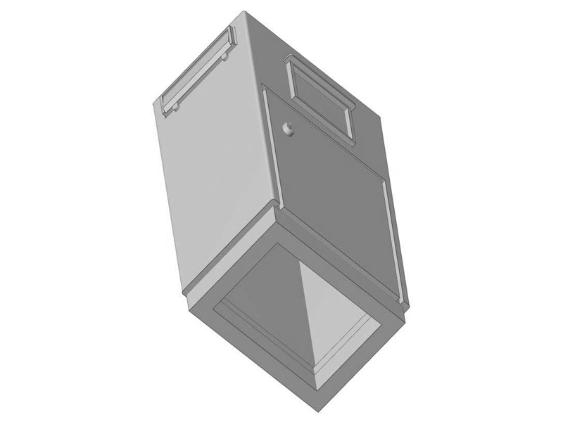 Säulenbriefkasten Standbriefkasten Aluminium Bronze 102x36x33cm – Abschließbarer Freistehender Briefkasten Im Englischen Stil