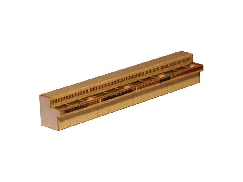 Stelltisch E43 für Stellwerk Blockstelle, Lasercut-Bausatz, Spur H0, 1:87