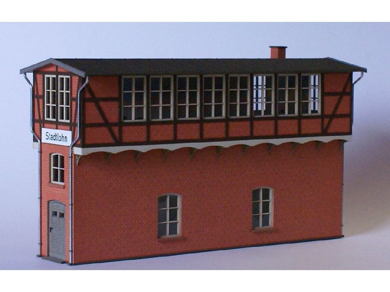 Stellwerk Stadtlohn der WLE, Lasercut-Bausatz, Spur 0 (Null), 1:45