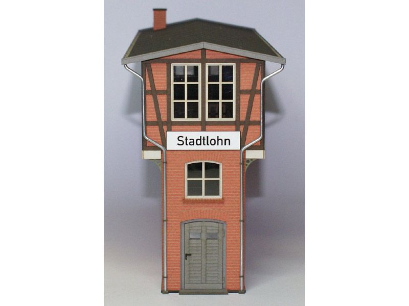 Stellwerk Stadtlohn der WLE, Lasercut-Bausatz, Spur 0 (Null), 1:45