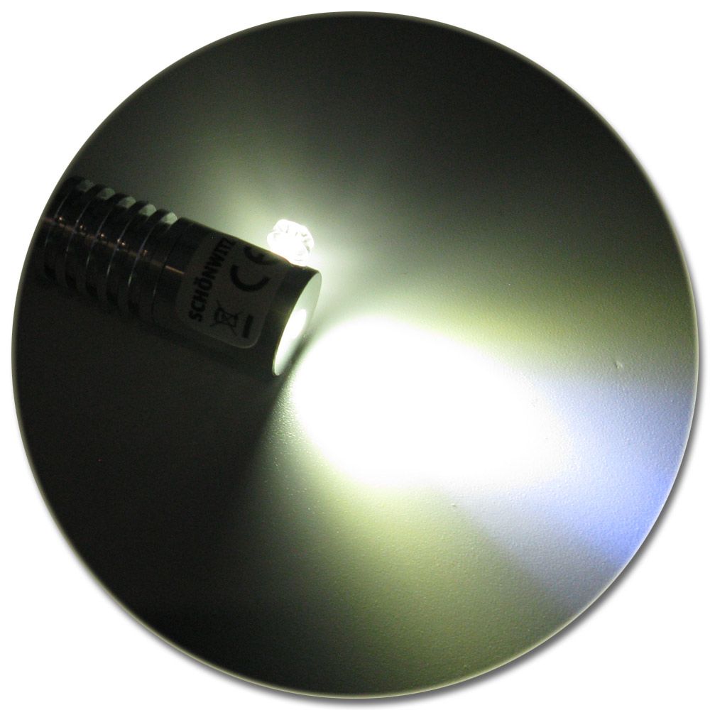 LED Adapter für Lichtwellenleiter Lichtleiter LWL Leuchtfarbe KALTWEISS