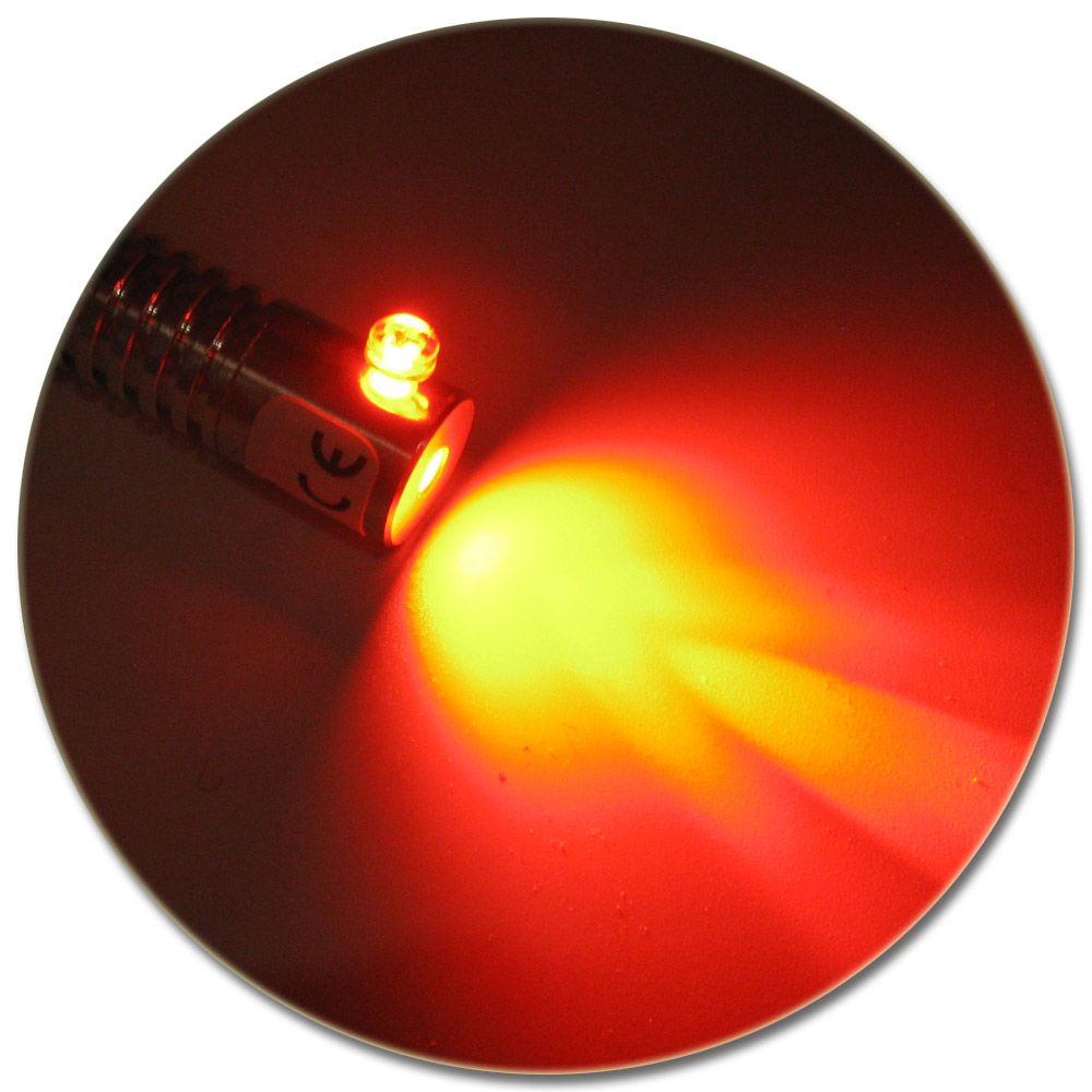 LED Adapter für Lichtwellenleiter Lichtleiter LWL Leuchtfarbe ROT