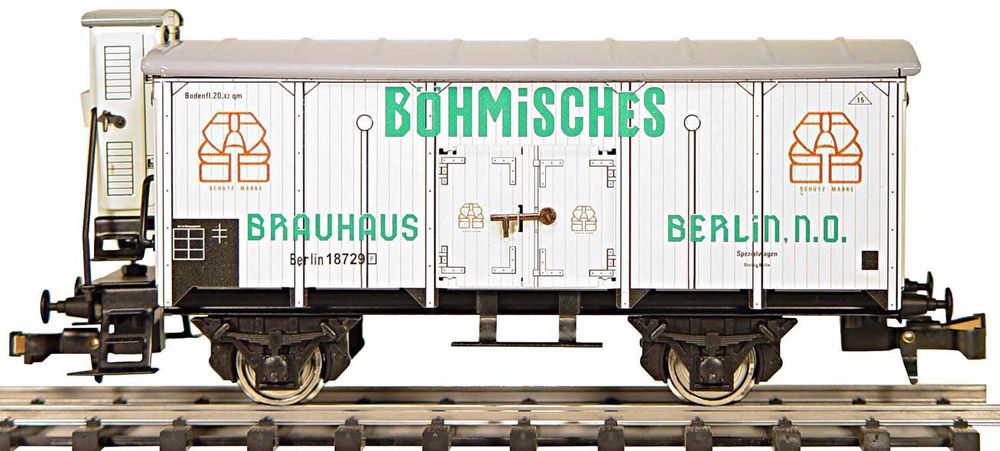 Bierwagen Kühlwagen BÖHMISCHES BRAUHAUS Deutsche Reichsbahn DR, Spur 0, 1:45