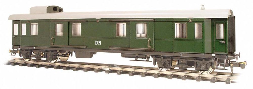 Dienstwagen mit Dachkanzel und Innenbeleuchtung, Deutsche Reichsbahn DR, Spur 0, 1:45