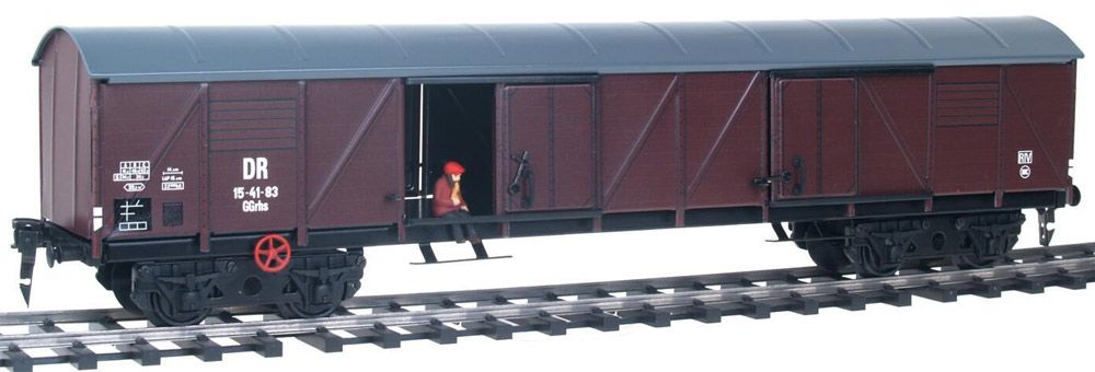 Gedeckter Güterwagen GG vierachsig, Deutsche Reichsbahn DR, Spur 0, 1:45