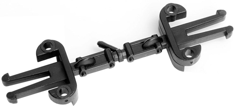 Symoba 204, Großpackung mit 10 Stück Kupplungsverbindung Verbindungsdeichsel 104, Spur H0, 1:87