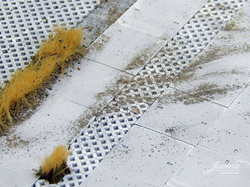 Beton Straßenplatten mit Verlegeöse, 25 Stück, Spur 0 (Null), 1:45