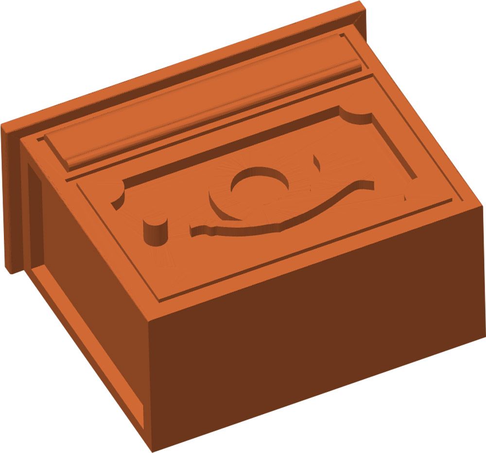 Briefkasten Hausbriefkasten, altmodisch mit Posthorn, 2 Stück, Spur H0, 1:87