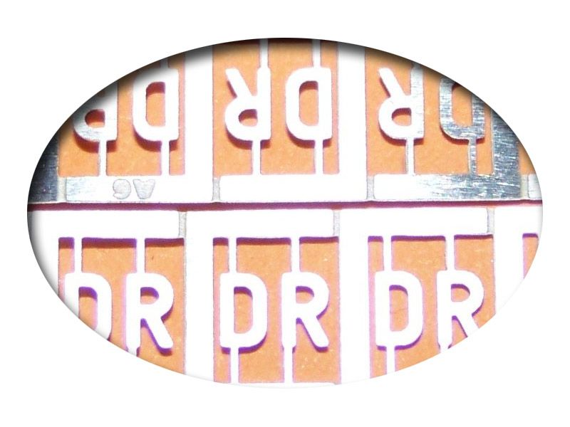 Deutsche Reichsbahn (DR) Symbole, Bausatz für 10 Stück, Spur  0, H0, TT, N, Z