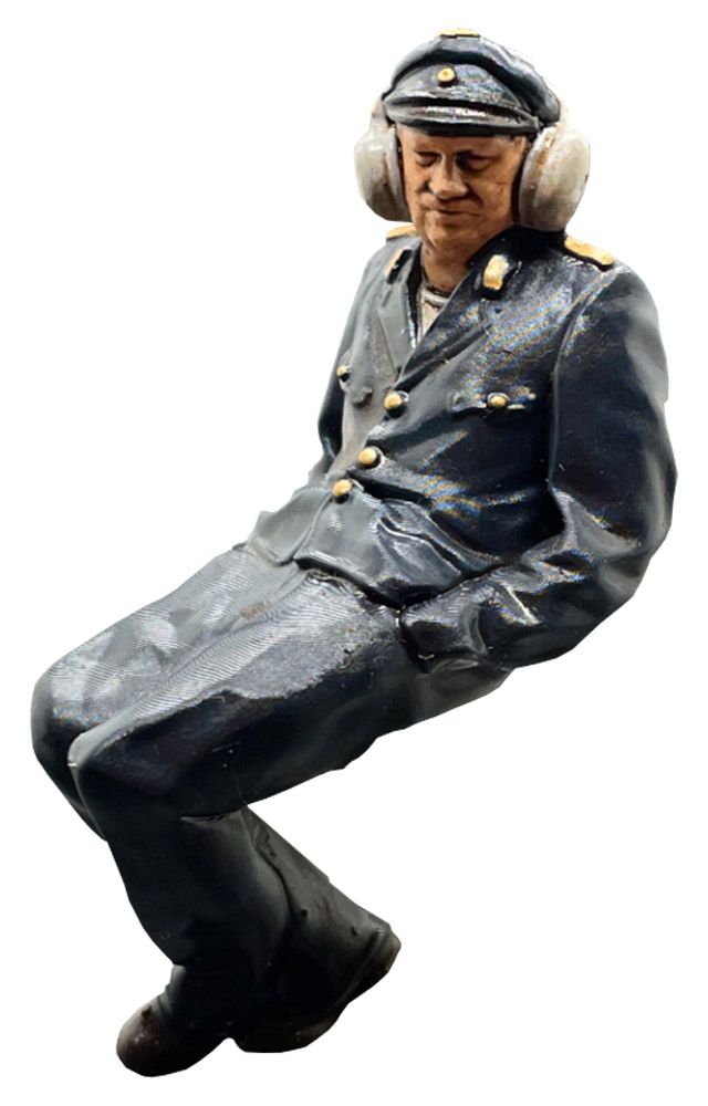 Heizer Öl DR, Modellbahnfigur handbemalt, Spur 0 (Null), 1:45