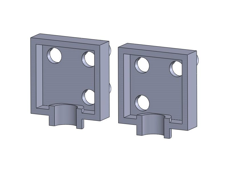 EOW Weichenlichtsignal, einfacher Abzweig, 2 Stück, Spur H0, 1:87