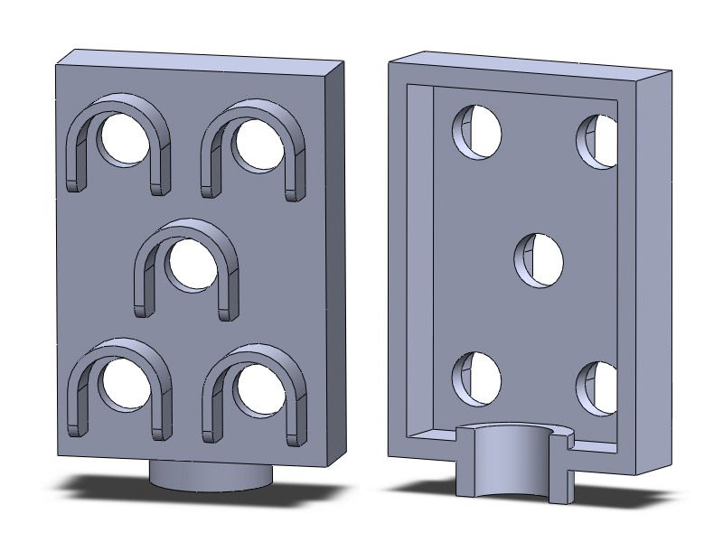 EOW Weichenlichtsignal Doppelkreuzweiche, große Blende, 2 Stück, Spur H0, 1:87