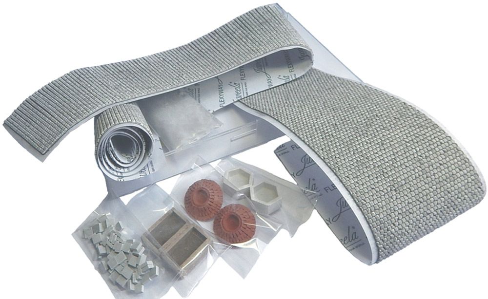 Juweela FLEXYWAY Pflasterstraße Spur 0 - Kopfsteinpflaster Für Modelleisenbahn 1:45