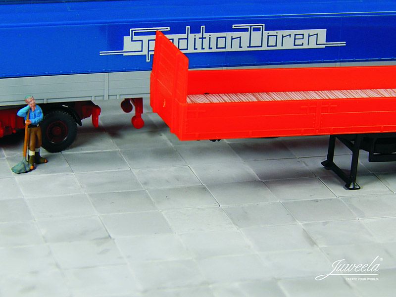 Großflächenplatten ganz, 90 Stück, Spur H0, 1:87