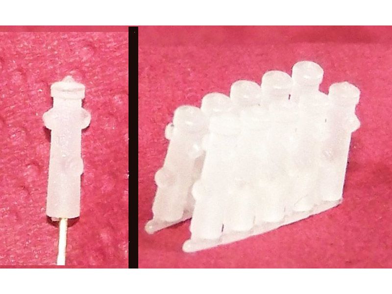 Hydrant, alte Variante, 10 Stück, Spur H0, 1:87