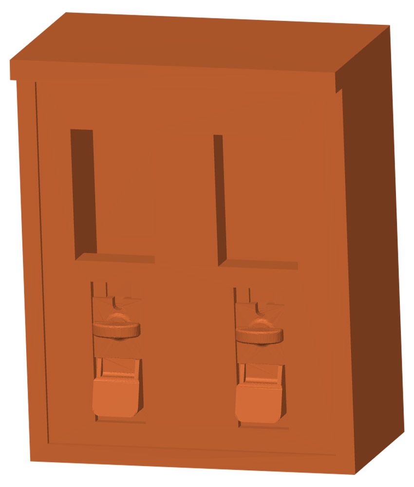 Kaugummiautomat 2 Fächer, Spur H0, 1:87