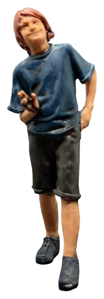 Kind 8, Modellbahnfigur handbemalt, Spur 0 (Null), 1:45