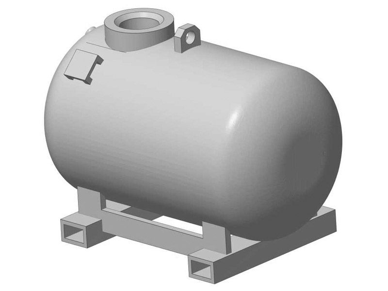 Kraftstoffcontainer KC 500-S mit Deckel und 2 Pumpenvarianten, Spur 0, 1:45