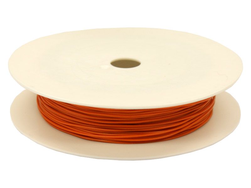 Miniaturkabel Litze LIFY 25m auf Spule, 0,05 mm² orange