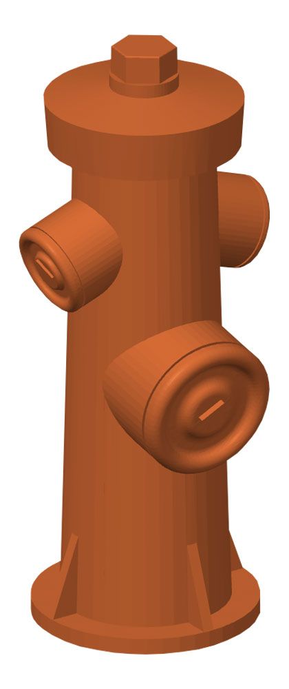 Löschwasser-Hydrant um 1980, 2 Stück, Spur 0, 1:45