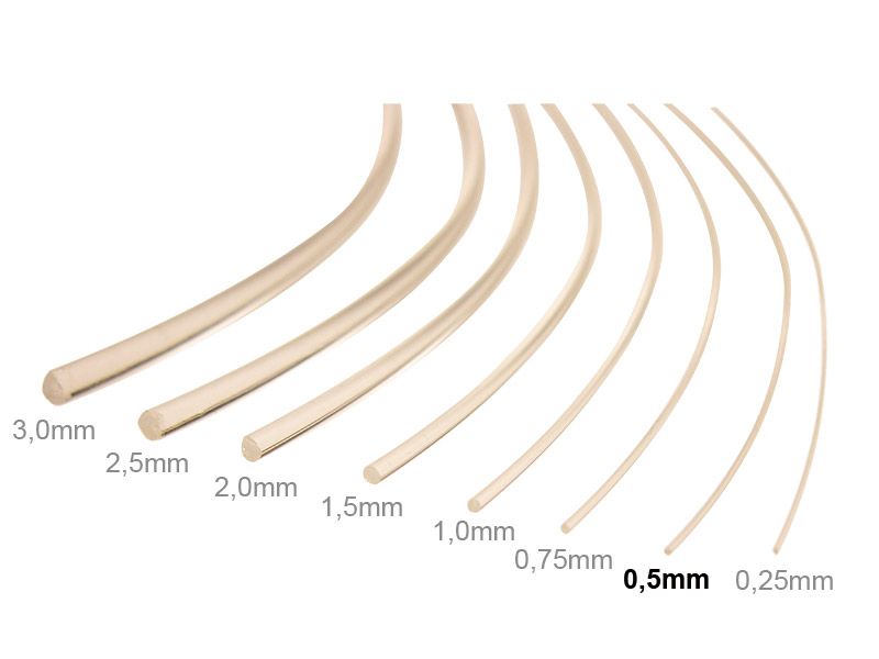 2 Meter Ø 0,5 mm Lichtwellenleiter LWL Lichtleiter Glasfaser Lichtfaser